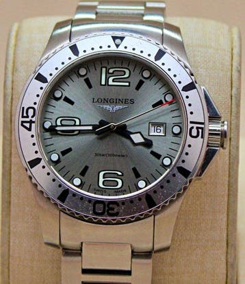 Longines - Hydroconquest - L3.640.4 Swiss Silver Dial Watch