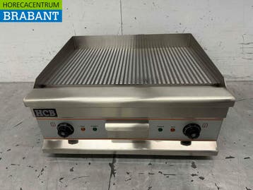 RVS Grillplaat Bakplaat Geribbelde bakplaat 60 cm 400V, Ophalen of Verzenden, Nieuw in verpakking