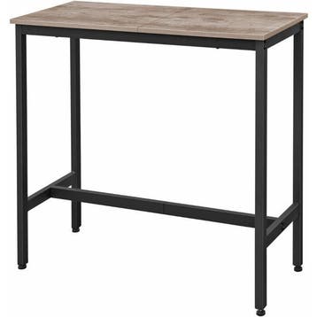 Hoppa! LBT10G Vintage Bartafel Greige van €69 voor €53, Huis en Inrichting, Overige materialen, 100 tot 150 cm, Nieuw, Rechthoekig