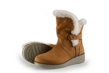 Skechers Enkellaarzen Meisjes in maat 32 Cognac, Verzenden, Jongen of Meisje, Schoenen, Skechers