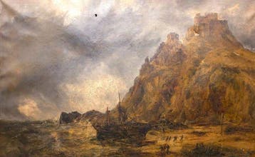 William Turner (1775 – 1851), Kring van - A Shipwreck on a