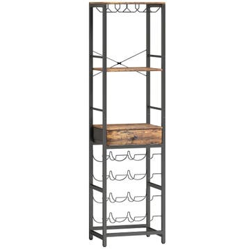 Wijnbar-kast Met Lade, Industriële Barschrank, Wijnrek Voor, Verzenden, Nieuw