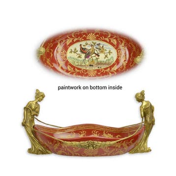 A BRONZE MOUNTED PORCELAIN BOWL (Beeldjes - Decoratie), Verzenden, Nieuw