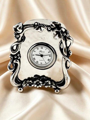 Figuur - Reloj en plata - .925 zilver, Antiek en Kunst