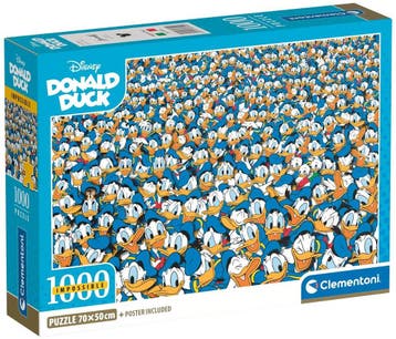 Donald Duck Impossible Puzzel (1000 stukjes) | Clementoni -, Verzenden, Nieuw