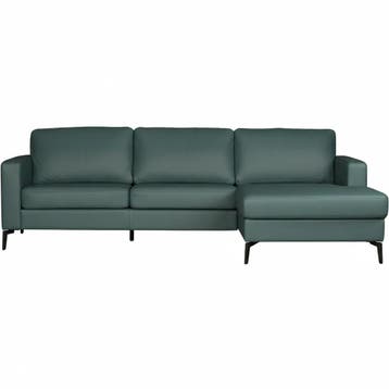 Leren hoekbank Match - 2.5-zits arm links + Longchair arm, Huis en Inrichting, Banken | Bankstellen, 250 tot 300 cm, Bohemian, Industrieel, Modern, Scandinavisch
