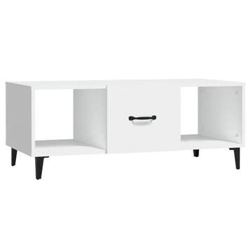 Salontafel Wit 102cm - Retourdeal - 58% Korting, 50 tot 100 cm, 100 tot 150 cm, Nieuw, Ophalen of Verzenden