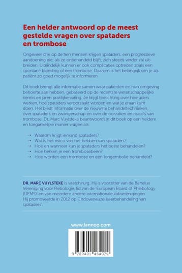 Alles over spataders en trombose 9789401464079, Boeken, Verzenden, Zo goed als nieuw, Marc Vuylsteke