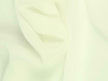 Chiffon stof - Gebroken wit - Per 15 of 50 meter, 120 cm of meer, Wit, Ophalen of Verzenden, Polyester
