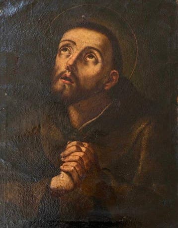 School of Guido Reni (XVII) - San Francisco de Asís en