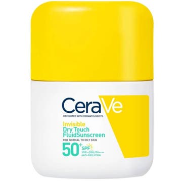 CeraVe Invisible Dry Touch Fluide Sunscreen SPF50+ - 50ml, Ophalen of Verzenden, Nieuw, Overige typen