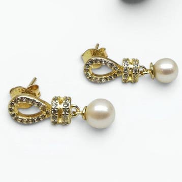 Parel - Argento 925 - Oorbellen - Italiaans vakmanschap