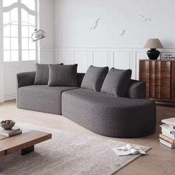Moderne Chenille Hoekbank 4-Zits – Diep en Comfortabel, Huis en Inrichting, Verzenden, Nieuw