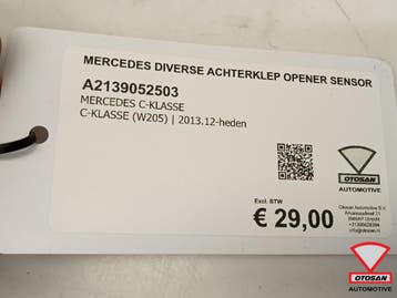 Mercedes Diverse Achterklep Opener Sensor A2139052503, Ophalen, Gebruikt, Mercedes-Benz