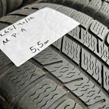 2 x Michelin Pilot Alpin 265-40-18 Winterbanden 5,5mm, 18 inch, Gebruikt, 265 mm, Band(en)