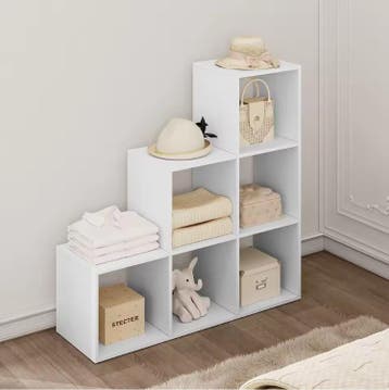 Witte Boekenkast 90 cm met 6 Vakken – Moderne Opbergkast, Verzenden, Nieuw