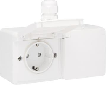 Niko New Hydro Wandcontactdoos (WCD-schakelmateriaal), Verzenden, Nieuw, Overige typen