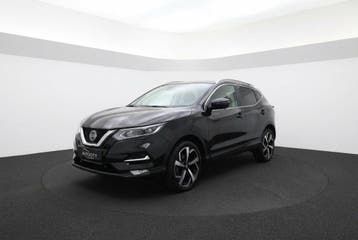 Zakelijke Lease |  Nissan QASHQAI 1.3 DIG-T Tekna + Leder l, Gebruikt, Euro 6, Overige brandstoffen, Zwart