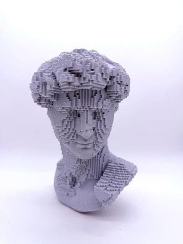 PYTHIA - Buste, Pixelated David - 25 cm - Plastic - 2026