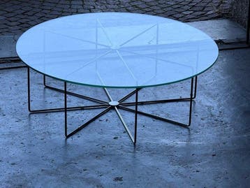 Salontafel - Glas, Metaal