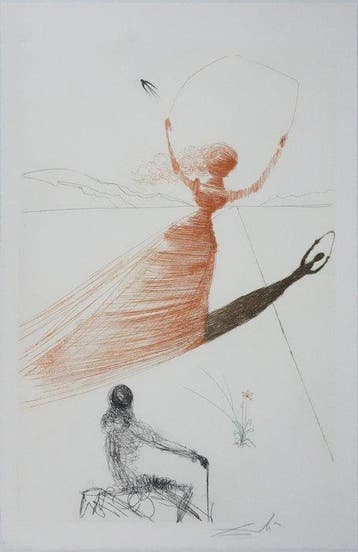 Salvador Dali (1904-1989) - Alice au pays des merveilles :