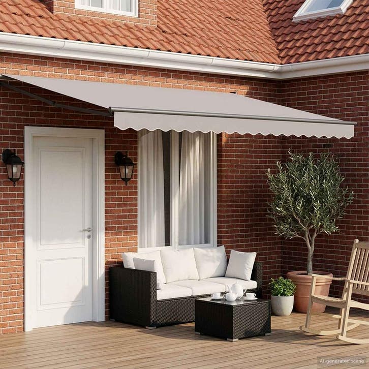 vidaXL Elektrisch uitschuifbaar zonnescherm frame, Tuin en Terras, Zonneschermen, Nieuw, Verzenden