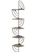 Hoek Wandplank met Zigzag Ontwerp – 5 Lagen, Verzenden, Nieuw