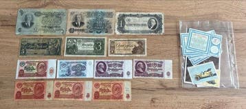 Rusland. - 13 Banknotes + stamps - Various Dates (Zonder