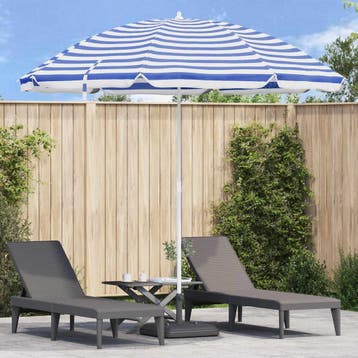 vidaXL Tuinparasol 263 x 263 x 272 cm 170T polyester Blauw, Verzenden, Nieuw, 2 tot 3 meter