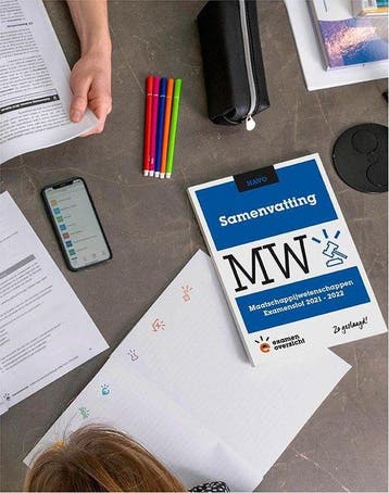 ExamenOverzicht - Samenvatting Maatschappijwetenschappen, Verzenden, Zo goed als nieuw, ExamenOverzicht