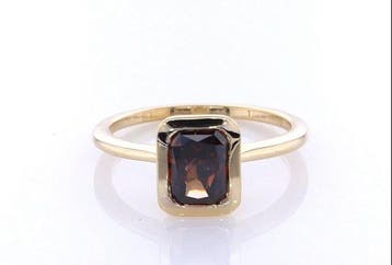 Ring - 14 karaat Geel goud - 1.02ct. tw. Diamant (Natuurlijk, Nieuw