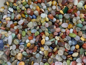 Trommelstenen 250 gram, Verzamelen, Mineralen en Fossielen, Ophalen of Verzenden, Mineraal