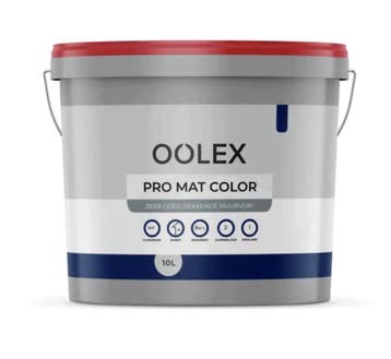 Oolex pro mat color - RAL 9001 - 5 liter - MUURVERF MAT, Overige kleuren, 5 tot 10 liter, Nieuw, Ophalen of Verzenden