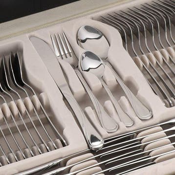 Bestekset cheffinger 72-delig 12 persoons NIEUW!, Ophalen of Verzenden, Nieuw, Rvs of Chroom, Bestekset
