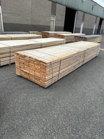 Steigerplanken Vurenhout 500 x 19,5 x 3 cm – €2,- per meter, Doe-het-zelf en Verbouw, Hout en Planken, Ophalen, 25 tot 50 mm, Nieuw