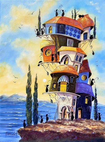 Nataly Grinchenko (XX) - Seaside village