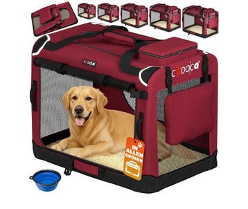 Hondentransportbox Donker Rood XXXL 101x69x70cm (Huisdieren), Verzenden, Nieuw