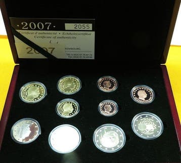 Luxemburg. Proof Set 2007 (incl. 2 euro Trattati di Roma +
