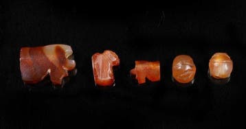 Het Oude Egypte karneool amuletten - 1.2 cm
