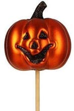 Bijsteker halloween pompoen scary 6 cm +12 stok zak 24 stuks, Ophalen of Verzenden, Nieuw
