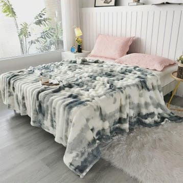 Luxe Imitatie Konijnenbont Plaid: Zacht, Dik & Warm voor Elk, Huis en Inrichting, Verzenden, Nieuw