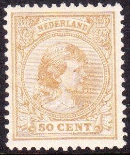 Nederland 1891 - 50 cent Prinses Wilhelmina - NVPH 43, Postzegels en Munten, Gestempeld