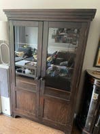 Kabinet - Hout - Handgemaakte vitrinekast, Antiek en Kunst