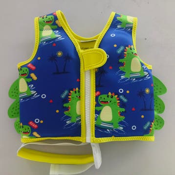 Zwemvest gave dinosaurus print met staart 11-15 kg, Kinderen en Baby's, Babykleding | Baby-zwemkleding, Nieuw, Ophalen of Verzenden