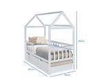 Houten Bed Peuter 160x80 | Inclusief Logeerbed | Laatste..., 85 tot 100 cm, Nieuw, Ophalen of Verzenden, Lattenbodem