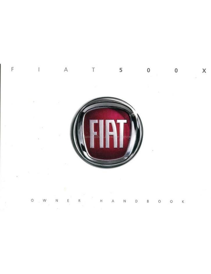 2015 FIAT 500X INSTRUCTIEBOEKJE ENGELS, Auto diversen, Handleidingen en Instructieboekjes