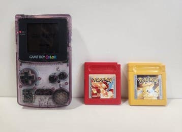 Nintendo - Gameboy Color - Gameboy Color Clear Purple +, Spelcomputers en Games, Nieuw