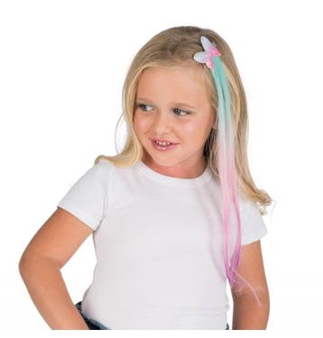 Vlinder Haarclip Met Blauw/Roze Haar, Hobby en Vrije tijd, Ophalen of Verzenden, Nieuw