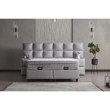 Opberg Boxspring Zand, Ophalen of Verzenden, Nieuw, Tweepersoons