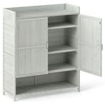 LIVSK Tuinkast Buiten - Massief Sparrenhout - Werkblad en 2, Tuin en Terras, Bergingen en Tuinkasten, Verzenden, Nieuw